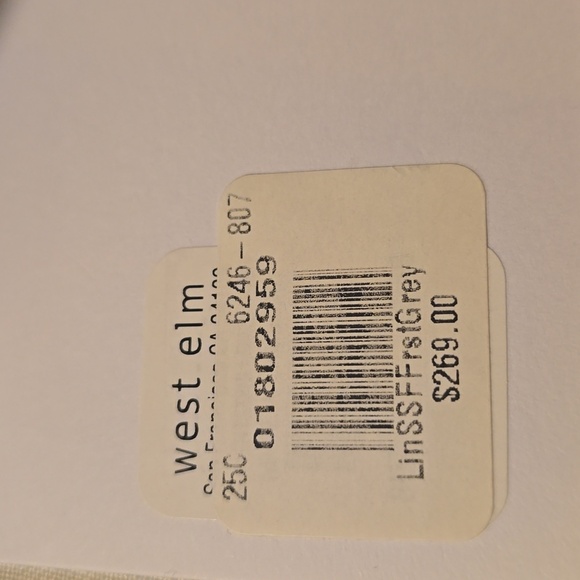 ❤️BUY 2 GET 1 FREE  West Elm European Flax Linen Sheet Set,Full,Frost Gray,$269 - Picture 8 of 15